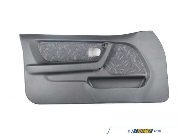 Genuine BMW Door Trim Panel - Front Left - Ett Anth./Gray - E36 51418249699