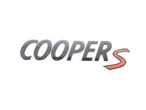 Genuine MINI Cooper S Model Lettering - Piano Black