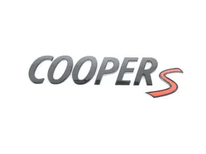 Genuine MINI Cooper S Model Lettering - Piano Black