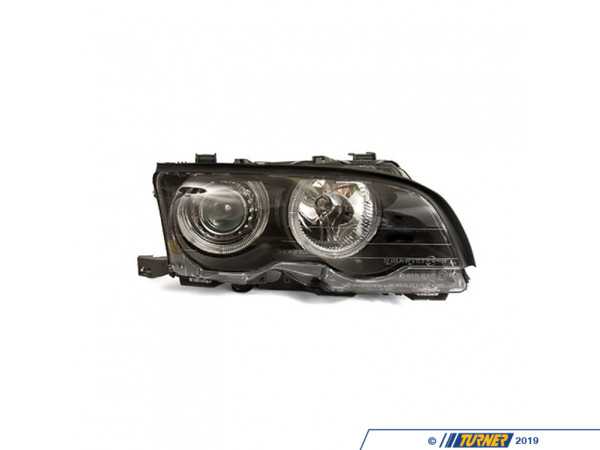 Depo Halogen Headlight - Black Housings  4441137PXNDAM2