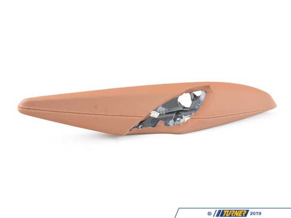 Genuine BMW Leather Armrest - Rear Left - Sattelbraun - F36 51427368383