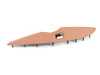 Genuine BMW Leather Armrest - Rear Left - Sattelbraun - F36 51427368383 View 2