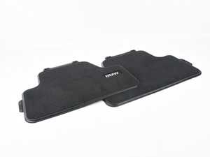 Genuine BMW Floor Mats, Textile, Rear Basis - 51472350506 - F33,F83