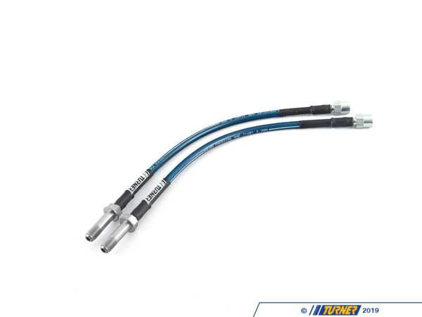 Turner Motorsport Turner Rear Stainless Steel Brake Lines - E39 022751TMS01
