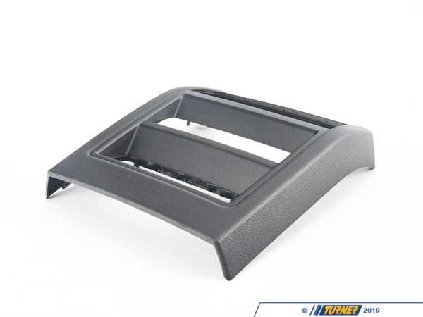 Genuine BMW Center Console Cover - Rear - Black - F15, F16, F85, F86 51169281446