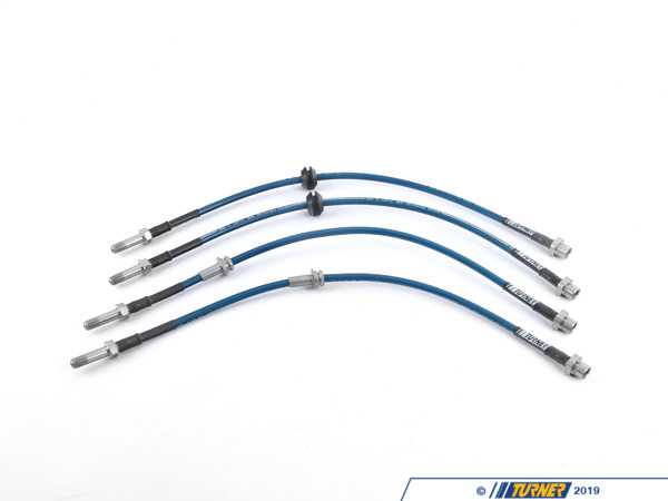 Turner Motorsport Turner Motorsport Stainless Steel Brake Lines - Complete Kit - E46 Xi (AWD) 022752TMS09