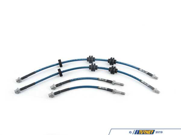 Turner Motorsport Turner Motorsport Stainless Steel Brake Lines - Complete Kit - E8x/E9x 022756TMS09