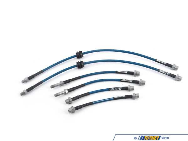 Turner Motorsport Turner Motorsport Stainless Steel Brake Lines - Complete Kit - E8x M1/E9x M3 022756TMS10