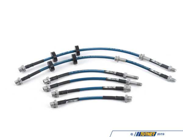 Turner Motorsport Turner Motorsport Stainless Steel Brake Lines - Complete Kit - E9x Xi (AWD) 022757tms09