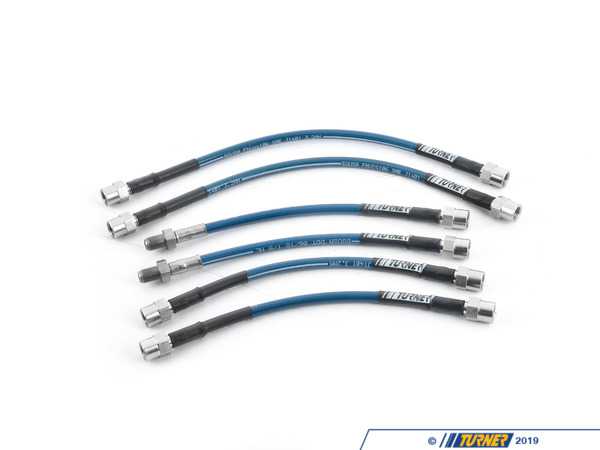 Turner Motorsport Turner Motorsport Stainless Steel Brake Lines - Complete Kit E3/E10/E12/E21/E23/E24 028601TMS09