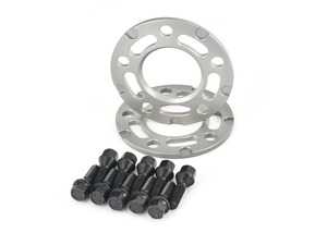 Turner Silver BMW 7.5mm Front Wheel Spacer and Extended Bolts Kit - E24, E28, E30 M3, E31, E32, E34, E36, E38, E46, Z3, Z4