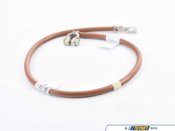 Genuine BMW Battery Cable Negative - E32, E34 12421719713