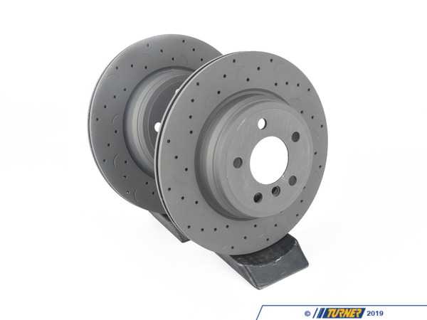 Hawk Hawk Talon Cross Drilled & Slotted Brake Rotor Pair - Rear (330x20) - F30 F32 F34 HTC5373