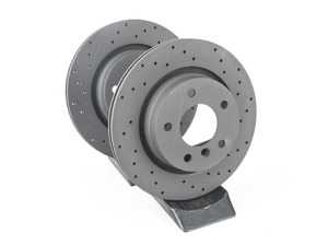 Hawk Talon Cross Drilled & Slotted Brake Rotor Pair - Rear (294x19) - E46 