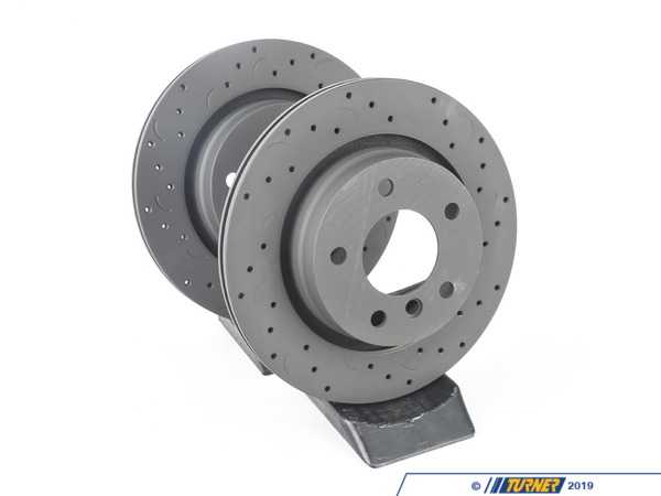 Hawk Hawk Talon Cross Drilled & Slotted Brake Rotor Pair - Rear (294x19) - E46  HTC4761