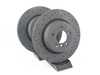 Hawk Hawk Talon Cross Drilled & Slotted Brake Rotor Pair - Rear (336x22mm) - E84 E9X HTC4504 View 1