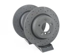 Hawk Talon Cross Drilled & Slotted Brake Rotor Pair - Rear (336x22mm) - E84 E9X
