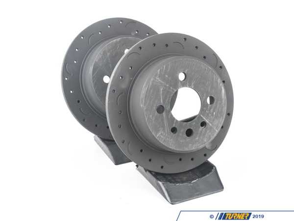 Hawk Hawk Talon Cross Drilled & Slotted Brake Rotor Pair - Rear (258x10) - E30 HTC4657