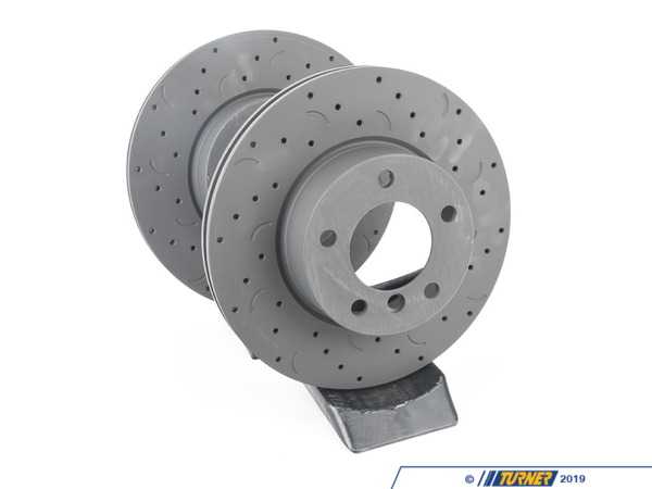 Hawk Hawk Talon Cross Drilled & Slotted Brake Rotor Pair - Front (300x24) - E82/88 E9X HTC4856