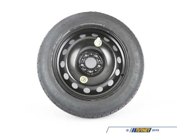Packaged by Turner Genuine BMW 18" Emergency Spare Wheel/Tire Set - E70, E71, F15, F16 36116768861T