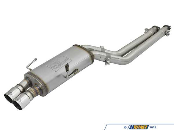 AFE MACH Force-Xp Stainless Steel Cat-Back Exhaust System w/ Polished Tip BMW M3 (E36) 96-99 L6-3.2L (S52) 49-36332-P