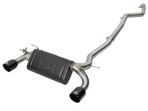 AFE Mach Force-Xp Cat-Back Exhaust w/ Gloss Black Tips - F30 340i BMW