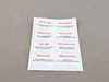 Genuine MINI Genuine Mini Stick-on Label - 01290391593 01290391593 View 1