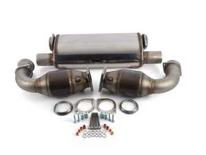 PORSCHE 997 Turbo 3.6 (480 Hp) '06 -> '09 Rear exhaust Right - Left "Sport" + Metallic catalytic converters