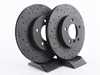Hawk Hawk Talon Cross Drilled & Slotted Brake Rotor Pair - Front (300x22) - E46 Z3 Z4 HTC4760 View 1