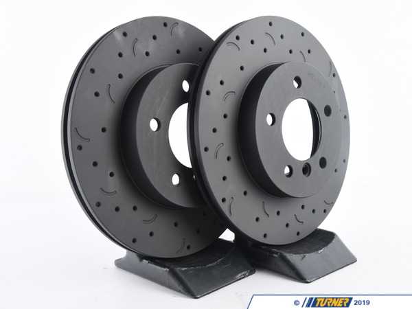 Hawk Hawk Talon Cross Drilled & Slotted Brake Rotor Pair - Front (300x22) - E46 Z3 Z4 HTC4760