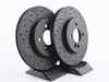 Hawk Talon Front Cross Drilled & Slotted Brake Rotors - Pair 10.86" (276x22) HTC4865 View 1