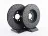 Hawk Talon Front Cross Drilled & Slotted Brake Rotors - Pair 10.86" (276x22) HTC4865 View 3
