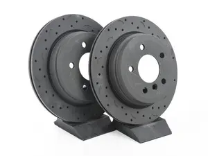 Hawk Talon Cross Drilled & Slotted Brake Rotor Pair - Rear (300x20mm) - E9X E84