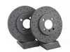 Hawk Hawk Talon Cross Drilled & Slotted Brake Rotor Pair - Front (260x22) - E30 HTC4656 View 1