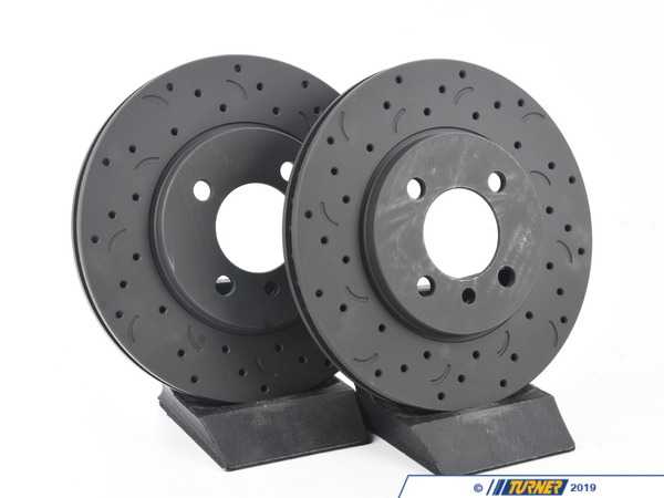 Hawk Hawk Talon Cross Drilled & Slotted Brake Rotor Pair - Front (260x22) - E30 HTC4656