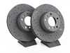 Hawk Hawk Talon Cross Drilled & Slotted Brake Rotor Pair - Front (324x30) - E31 E38 E39 HTC4690 View 1