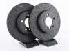 Hawk Hawk Talon Cross Drilled & Slotted Brake Rotor Pair - Front (325x25) - E46 Z4 HTC4782 View 1