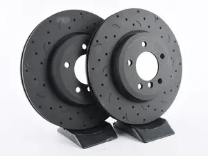 Hawk Talon Cross Drilled & Slotted Brake Rotor Pair - Front (325x25) - E46 Z4