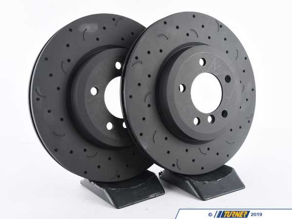 Hawk Hawk Talon Cross Drilled & Slotted Brake Rotor Pair - Front (325x25) - E46 Z4 HTC4782