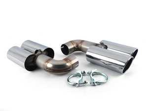 E70 X5M Supersprint Exhaust Tips - Satin Black (Fits Supersprint Mufflers)