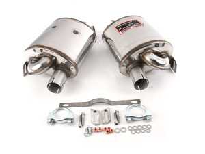 PORSCHE 987 CAYMAN S 3.4i (295 Hp) ' 06 -> ' 08 Rear exhaust Right + Left "Power Loop"