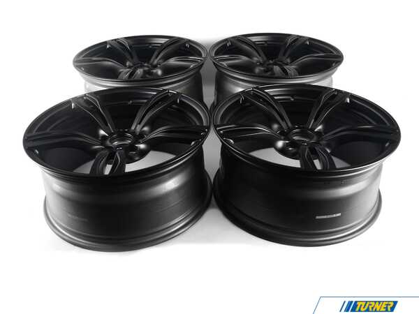 Genuine BMW 20" M Double Spoke Style 343 Wheel Matte Black - Staggered Set Of Four 36112284602ktKT