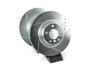 Evolution Tru-Cast Drilled And Slotted Rotor Pair - Rear (345x24)