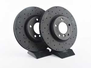 Hawk Talon Cross Drilled & Slotted Brake Rotor Pair - Front (315x28) - E36 Z3