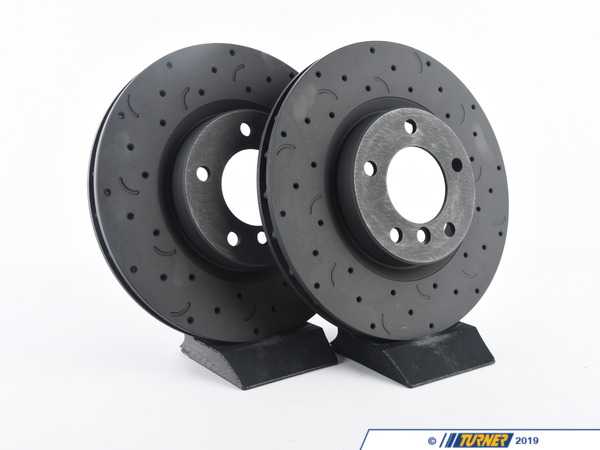 Hawk Hawk Talon Cross Drilled & Slotted Brake Rotor Pair - Front (315x28) - E36 Z3 HTC4722