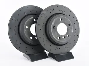 Hawk Talon Cross Drilled & Slotted Brake Rotor Pair - Rear (320x22) - E46 330