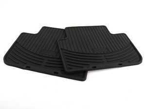 Genuine BMW Rear All Weather Floor Mat Set - Black - E83 X3