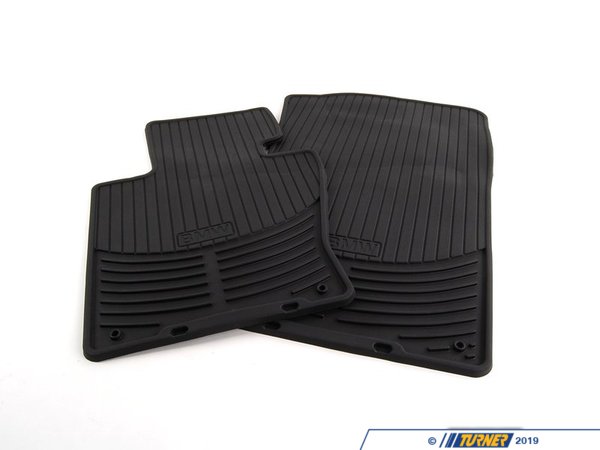 Genuine BMW Genuine BMW Front All Weather Floor Mat Set - Black - E83 X3  82110305566