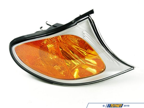 Genuine BMW Front Right Turn Signal with Titanium Trim - E46 Sedan 2002-2005 63136915384