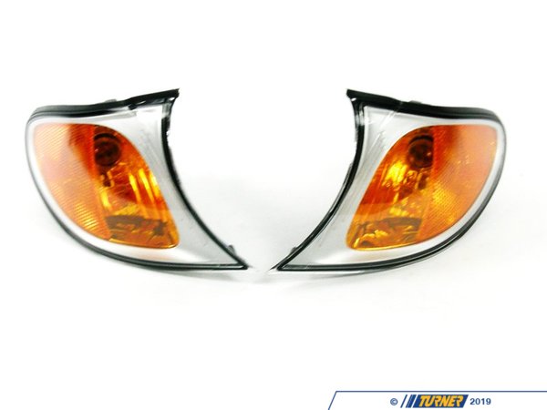 Genuine BMW E46 Titamium Clear Indicator - Kit 6313691538/584